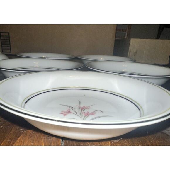 Set of 8 Vintage Noritake China Kent Pattern #5422 5.5” Fruit or Dessert Bowls - Picture 2 of 8